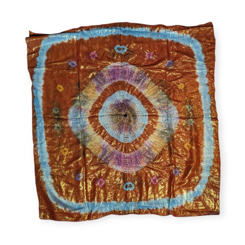 Elegant Collections Beautiful Made in India Square Colorful Scarf 32" x 32"